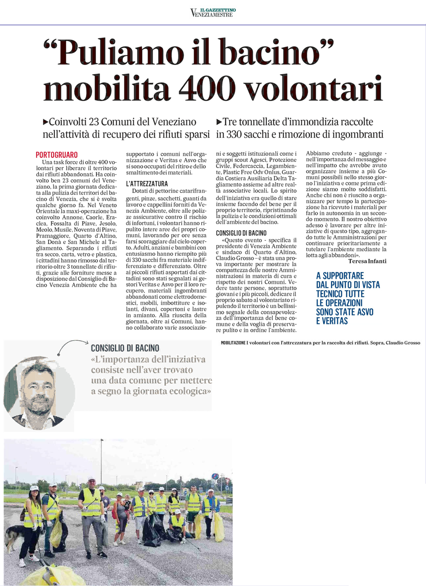 Puliamo il Bacino mobilita 400 volontari